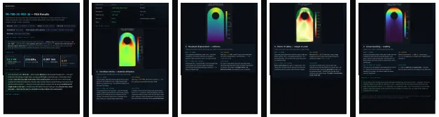 the FEA report, page by page